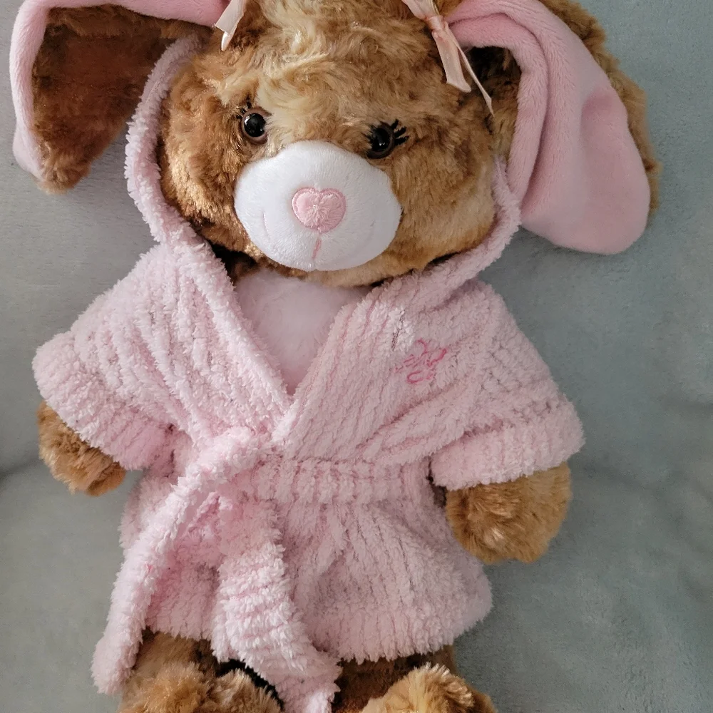 Build a Bear Workshop Pawlette Bunny Rabbit Tan Brown 15" Stuffed Animal Plush - Picture 1 of 7